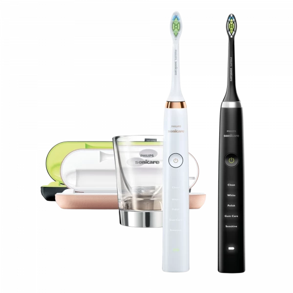 Philips Sonicare DiamondClean Black/RoseGold HX9392/39, sonický kartáček (2 těla)