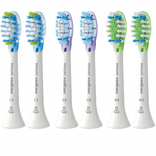 Philips Sonicare C3 Premium Plaque Control HX9076/07, náhradní hlavice, mix 6 ks