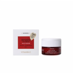 KORRES Wild Rose Brightening & First Wrinkles Day Cream denní rozjasňující krém pro normální a smíšenou pleť, 40 ml