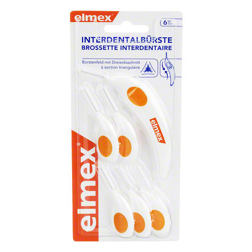 Elmex mezizubní kartáčky oranžové 6 mm, 4 ks