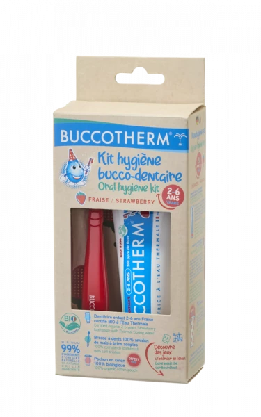 Buccotherm BIO organická Eco-friendly dárková sada pro děti 2-6 let, jahoda