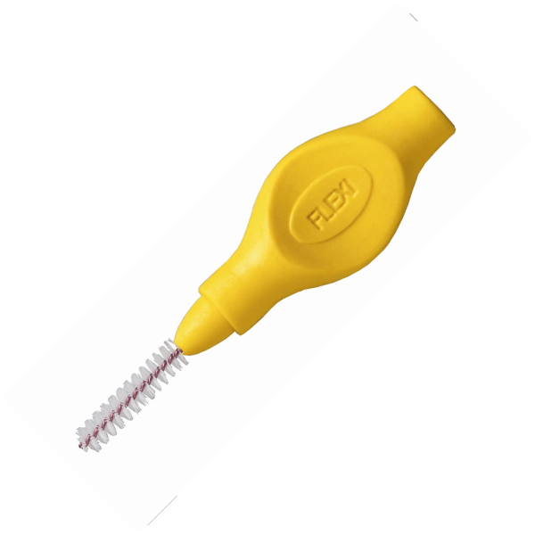 Tandex Flexi mezizubní kartáčeky žluté 0,7 mm, 25 ks + krytek