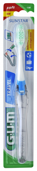 GUM Travel cestovní zubní kartáček s chlorhexidinem