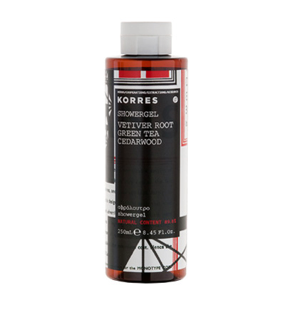 KORRES Fragrance Showergel Vetiver - pánský sprchový gel s parfemací vetiver, 250 ml