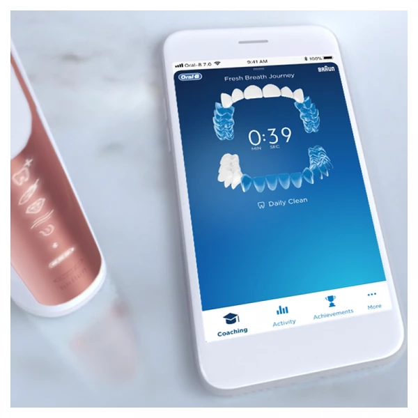 Oral-B Genius X 20100S Rose Gold Sensitive elektrický kartáček
