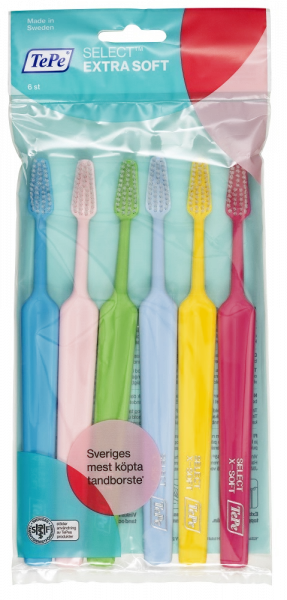 TePe Select x-soft, sada zubních kartáčků, 4+2 zdarma