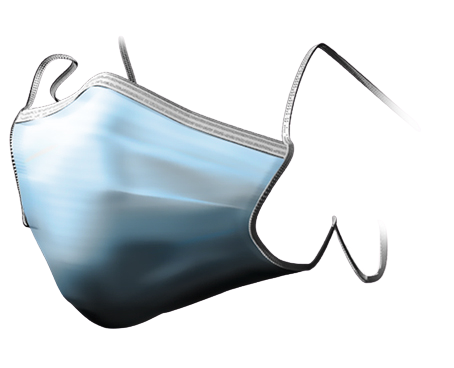 Medicom Safe Mask IIR chirurgická zavazovací ústenka, světle modrá, 50 ks