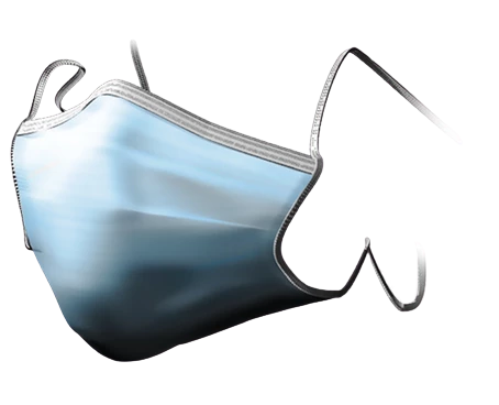 Medicom Safe Mask IIR chirurgická zavazovací ústenka, světle modrá, 50 ks