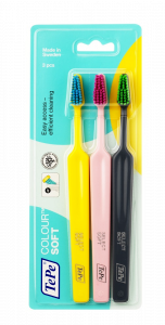 TePe Select Colour soft, sada zubních kartáčků, 2+1 zdarma