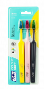 TePe Select Colour soft, sada zubních kartáčků, 2+1 zdarma