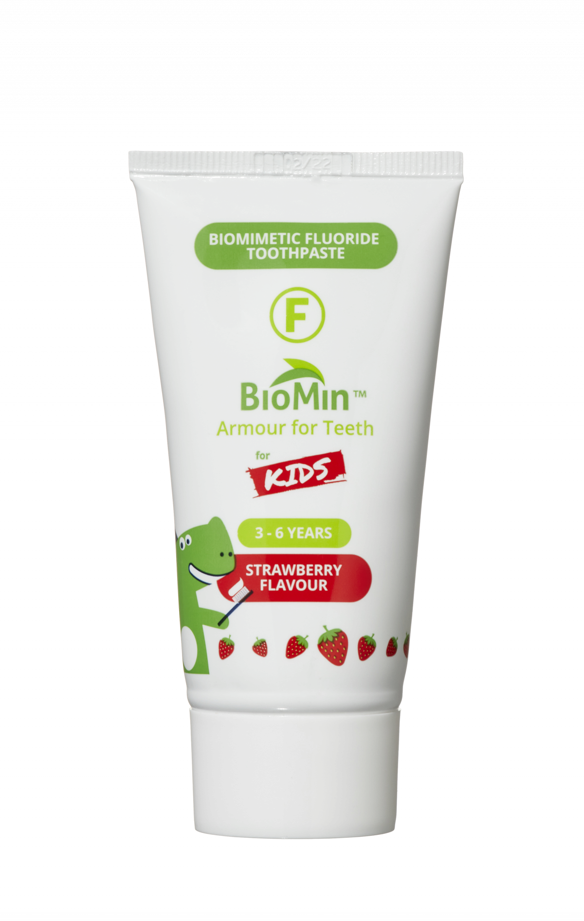 BioMin F gelová zubní pasta pro děti, jahoda, 37,5 ml
