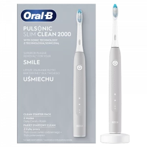 Oral-B Pulsonic Slim Clean 2000 Grey, sonický kartáček