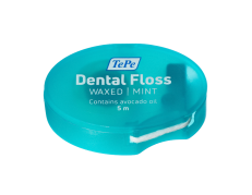 TePe Dental Floss, expandující voskovaná zubní nit s mátovou příchutí, 5 m