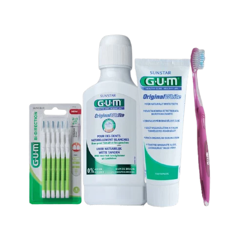 GUM Original White bělicí sada