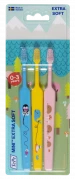 TePe Mini x-soft, zubní kartáčky pro nejmenší, 2+1 zdarma