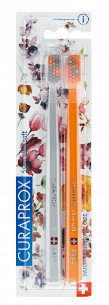 Curaprox CS 5460 zubní kartáček, Ultra soft FLOWER duo pack