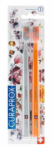 Curaprox CS 5460 zubní kartáček, Ultra soft FLOWER duo pack