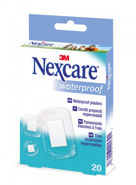 3M Nexcare voděodolné náplasti, 20 ks, různé velikostí