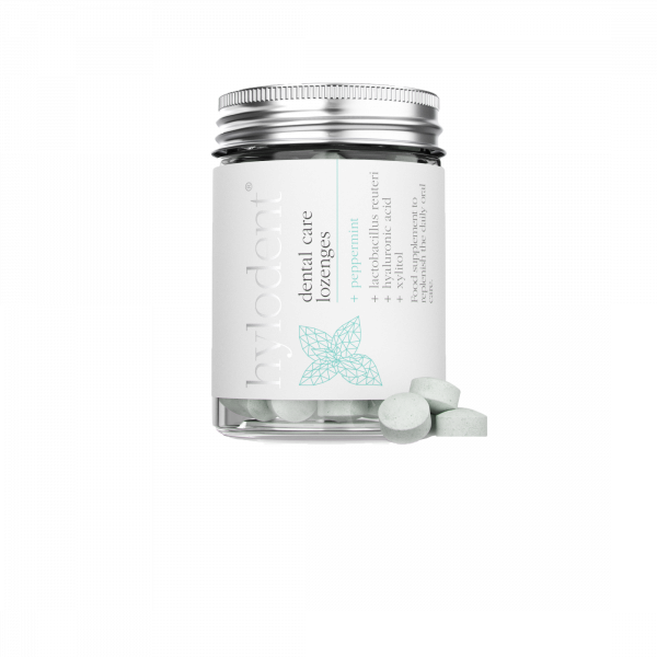 Hylodent orální probiotika s kyselinou hyaluronovou, máta, 200 tablet