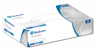 Medicom Safetouch Advanced Vitals Nitrile (XL) - rukavice nepudrované, modrá barva, 200 ks
