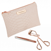 Tweezerman SPARKLE & SHINE Set kleštičky a pinzeta ve světle růžové taštičce