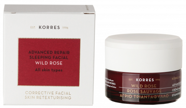 KORRES Wild Rose - regenerační noční péče, 40 ml