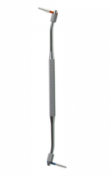 Curaprox UHS 420 oboustranný držák mezizubních kartáčků, stříbrný