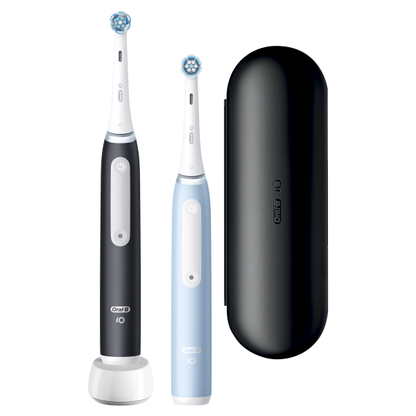 Oral-B iO Series 3 Matt Black/Ice Blue Duo elektrický zubní kartáček