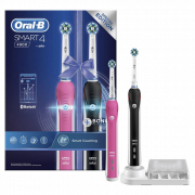 Oral-B SMART 4 4900 elektrický kartáček, 2 těla (růžové a černé)