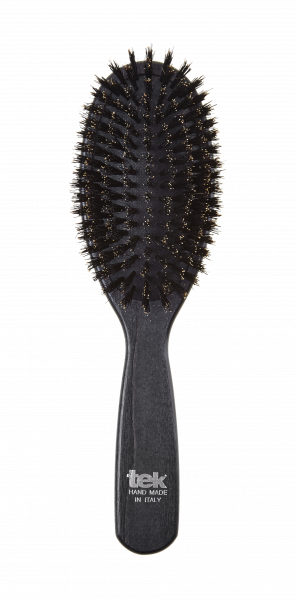 Tek Professional Black with wild board bristles, kartáč na vlasy se 100% kančími štětinami větší