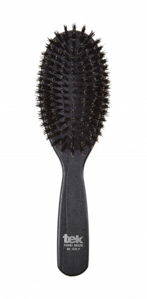 Tek Professional Black with wild board bristles, kartáč na vlasy se 100% kančími štětinami větší