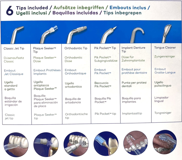 Waterpik ION Cordless nejmodernější dobíjecí ústní sprcha (WF-11)