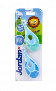 Jordan Step 1 kartáček pro batolata (0-2 roky), výhodné balení 2 ks