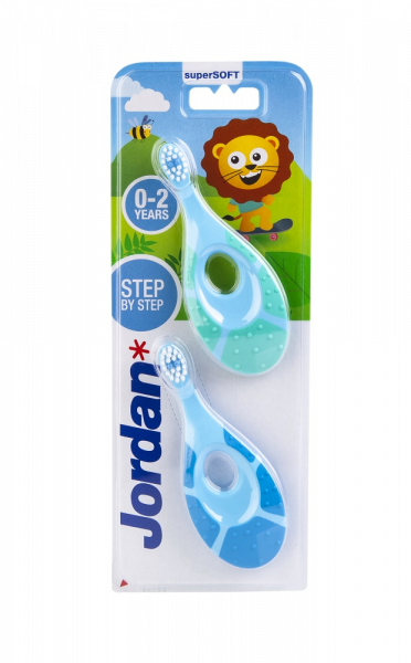 Jordan Step 1 kartáček pro batolata (0-2 roky), výhodné balení 2 ks