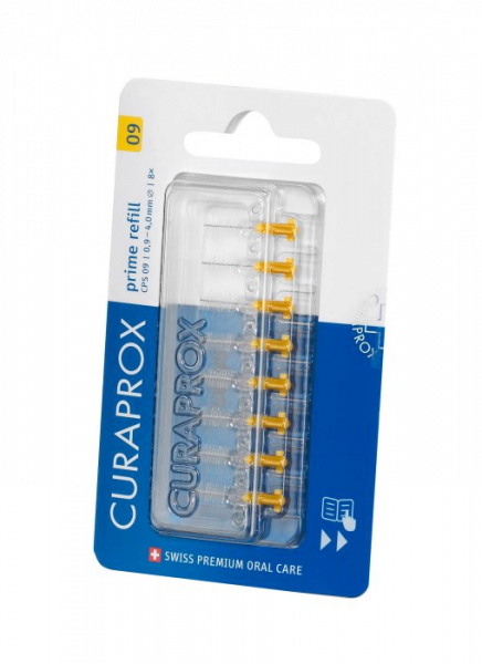 Curaprox CPS 09 prime mezizubní kartáčky, žluté, 8 ks