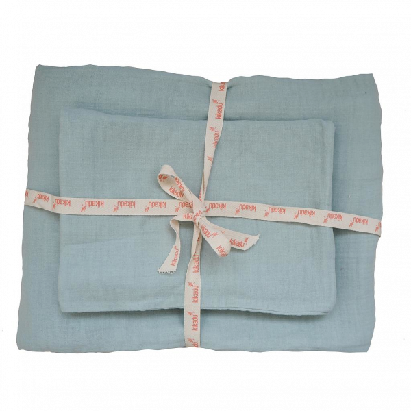 Kikadu mušelínové povlečení, zelená