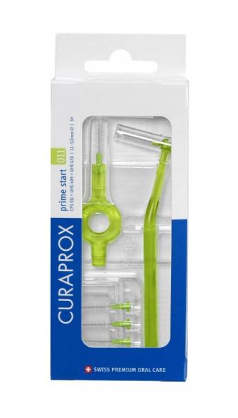 Curaprox CPS 011 prime START mezizubní kartáčky, zelené, 5 ks