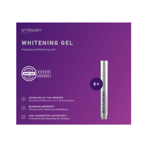 Smilepen Whitening Gel, sada gelových bělicích per (6 x 5 ml)