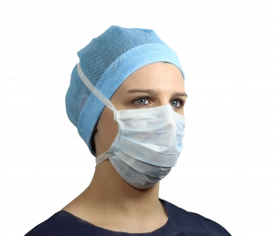 Medicom Safe Mask IIR chirurgická zavazovací ústenka, světle modrá, 50 ks