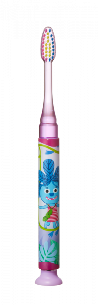 GUM Light-Up Jungle Buddies dětský blikající zubní kartáček (od 6 let)