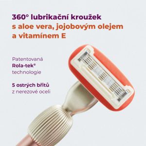 FLER Starter set – holicí strojek v barvě růžového zlata