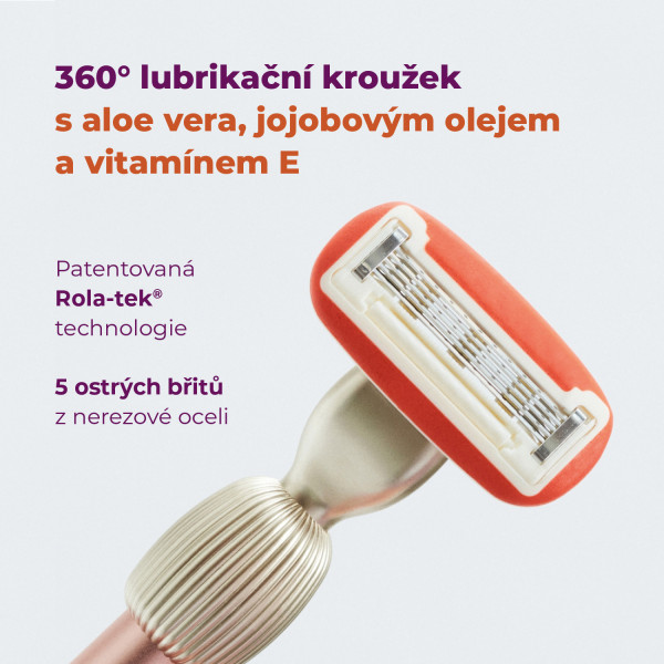 FLER Starter set – holicí strojek v barvě růžového zlata