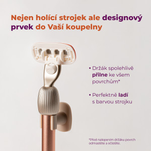 FLER Starter set – holicí strojek v barvě růžového zlata