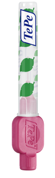 TePe Original mezizubní kartáčky z bioplastu 0,4 mm, růžové, 6 ks, krabička