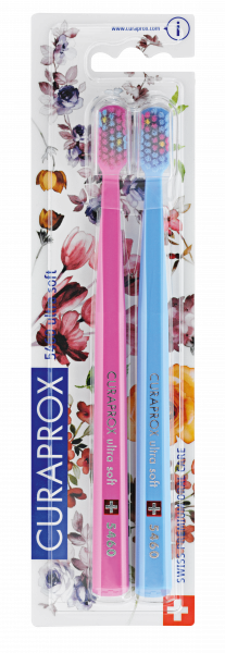 Curaprox CS 5460 zubní kartáček, Ultra soft FLOWER duo pack