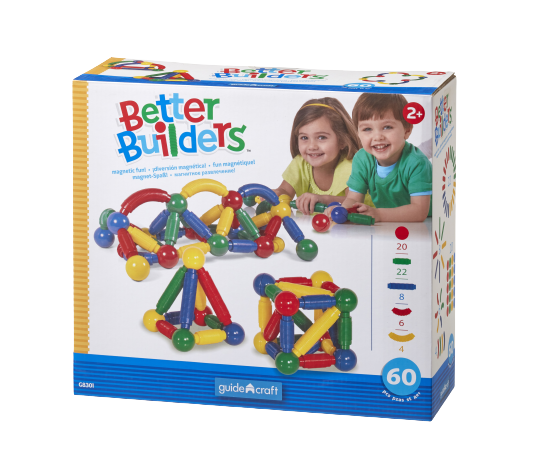 Better Builders Magnetická stavebnice, 60 ks