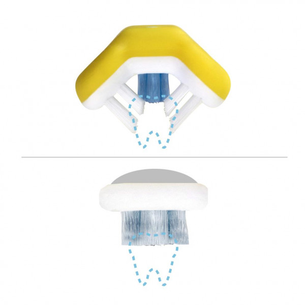 Fridababy Tooth Hugger 3D zubní kartáček, růžový