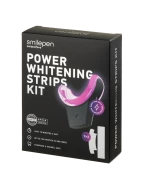 Smilepen Whitening Strips Kit – 7denní kúra pro intenzivní bělení zubů pomocí bělicích pásek s bezdrátovým LED akcelerátorem