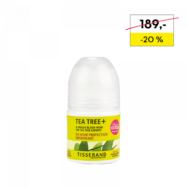 Tisserand Deodorant Tea Tree+ 24hodinový kuličkový deodorant s tea tree, 35 ml