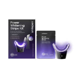 Smilepen Power Whitening Strips Kit, sedmidenní kúra pro intenzivní bělení s LED akcelerátorem